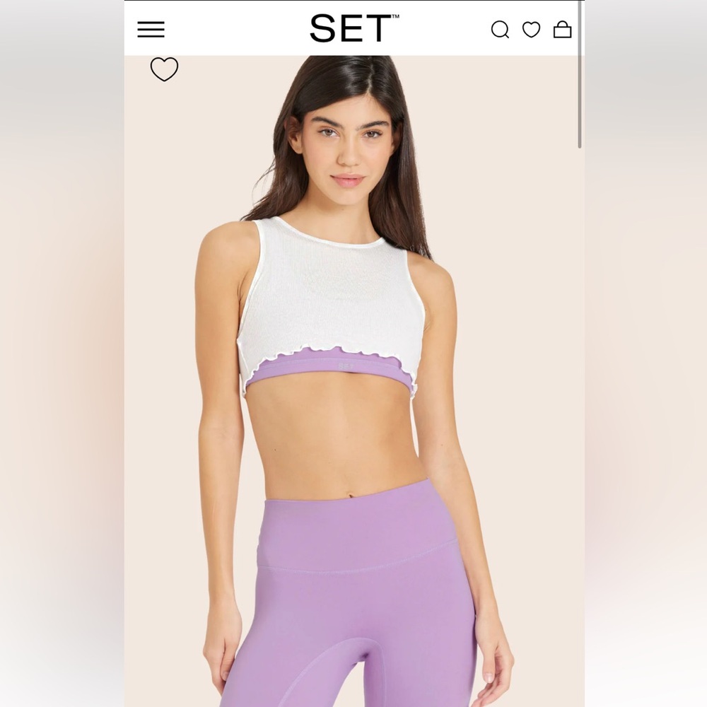 SET ACTIVE X PARKE Layered Bra, Size Small